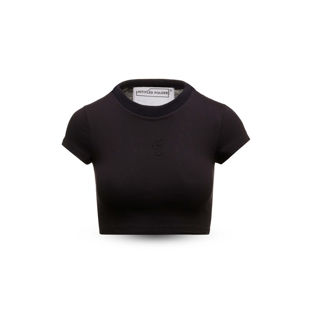 Untitled Folders Black Simple T-Shirt