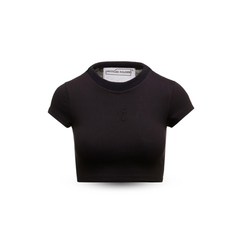 Untitled Folders Black Simple T-Shirt