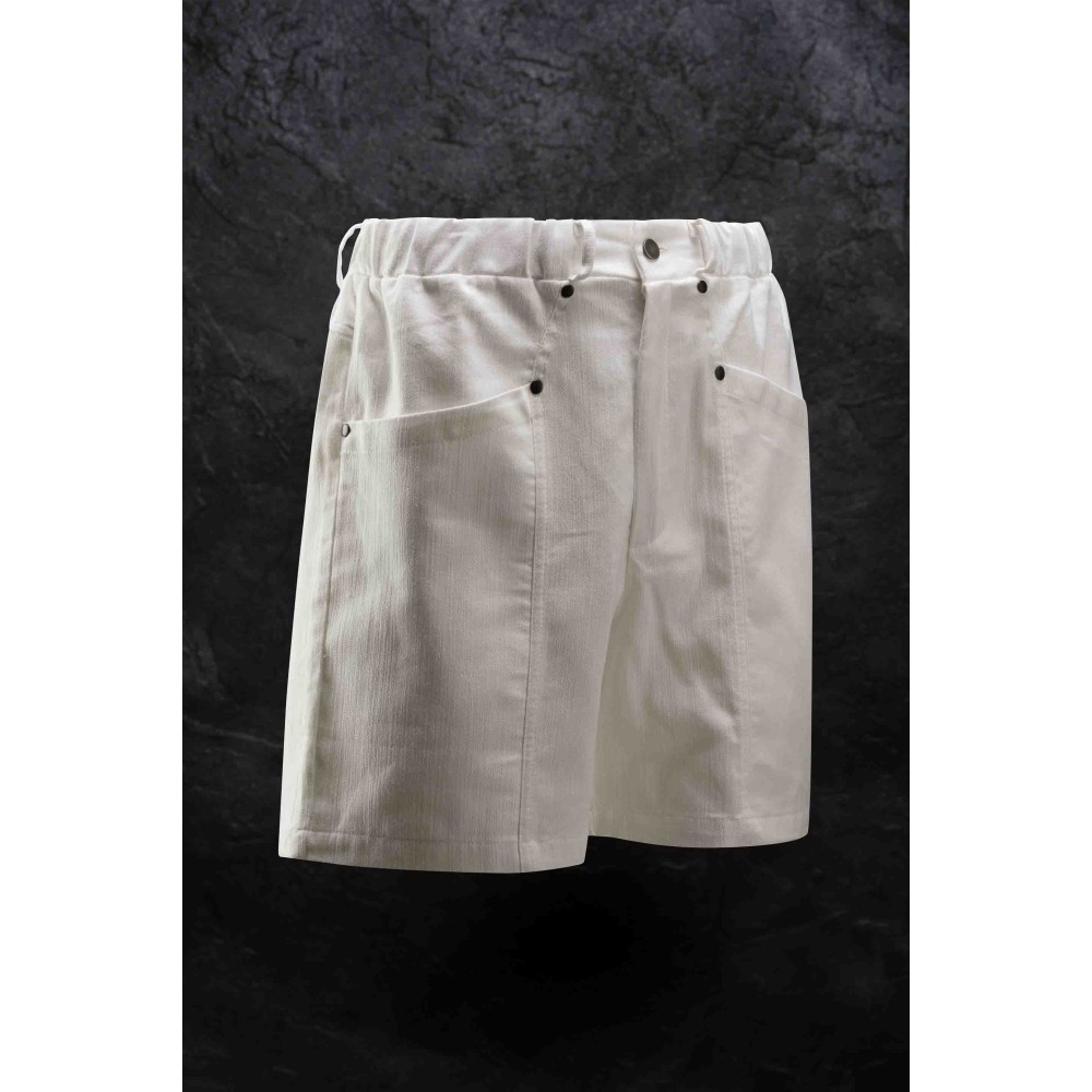 Untitled Folder Deep Well Pocket Whisper White Shorts