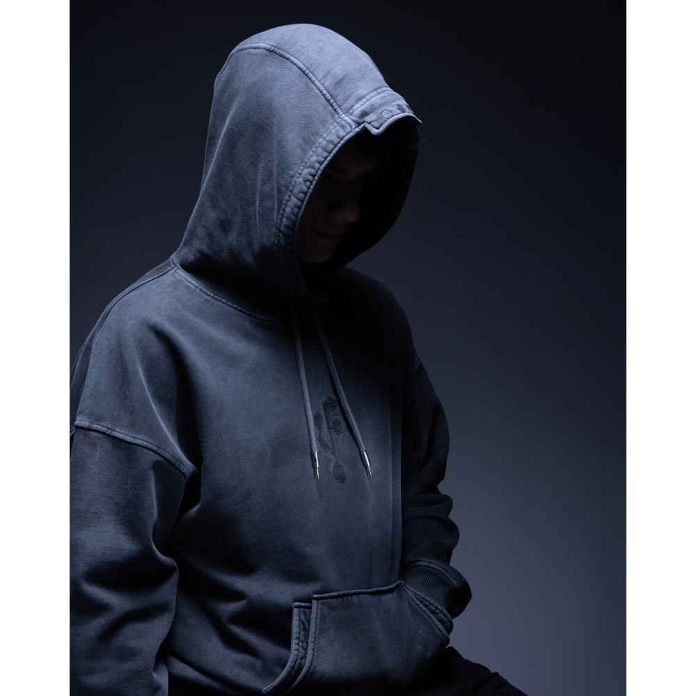 Untitled Folders Corrupted Grey Auxiliary Audio Jack Hoodie