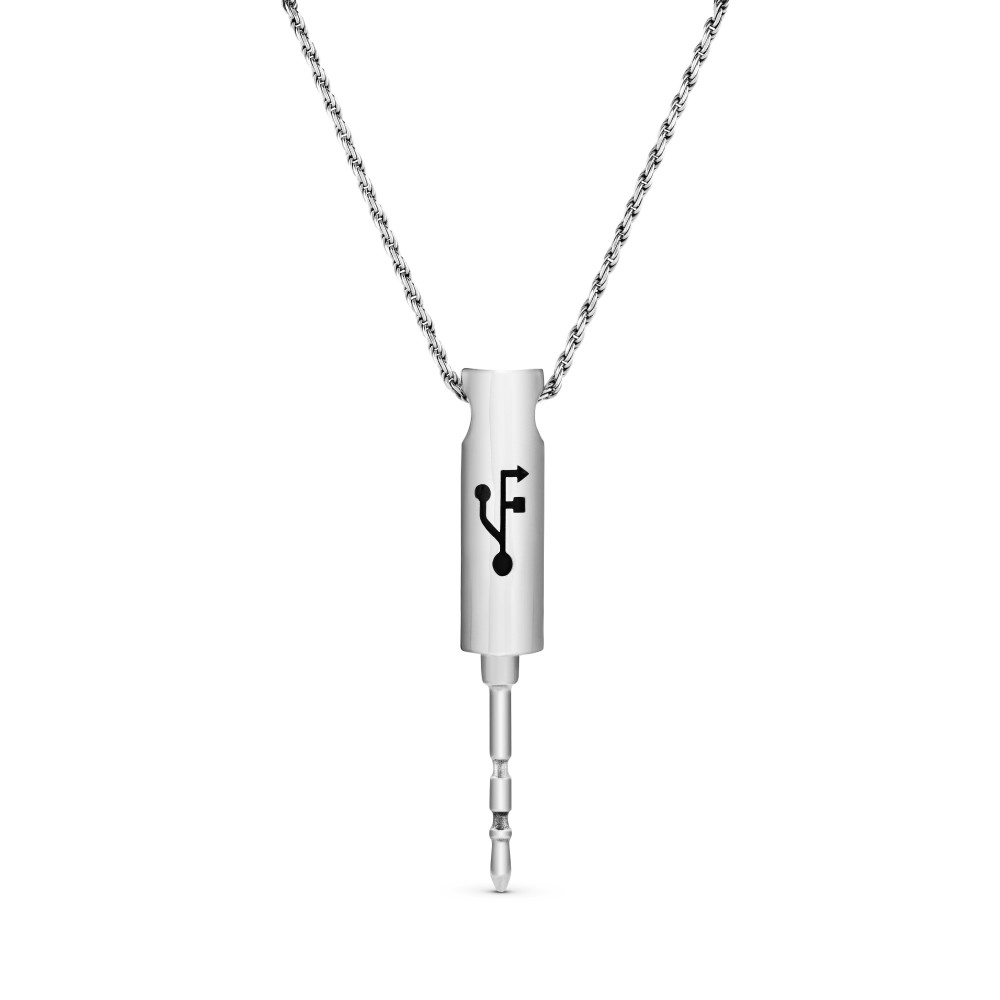 Untitled Folders Auxiliary Silver 925 Logo Pendant