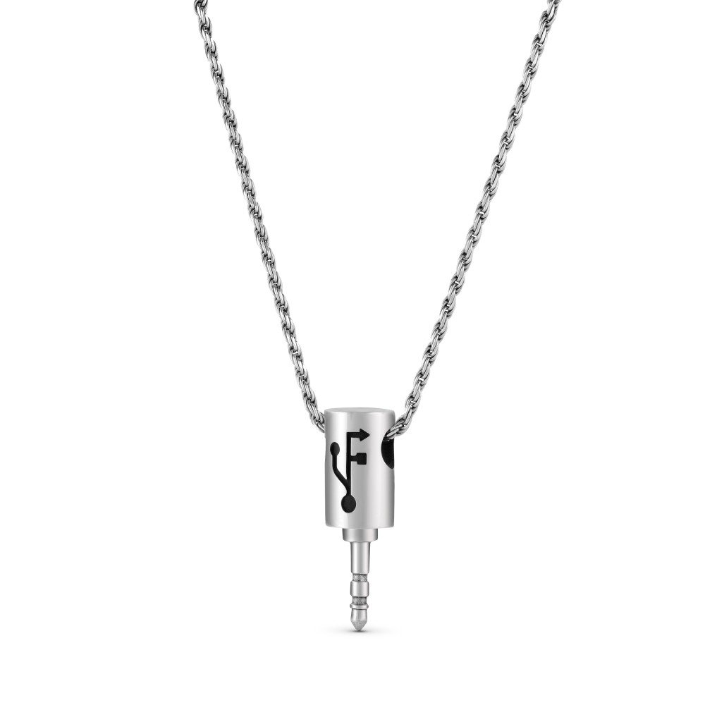 Untitled Folders Mini Auxiliary Silver 925 Logo Pendant