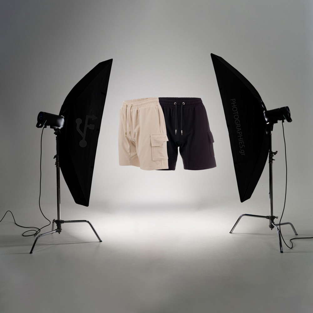 Untitled Folders Black Auxiliary Shorts